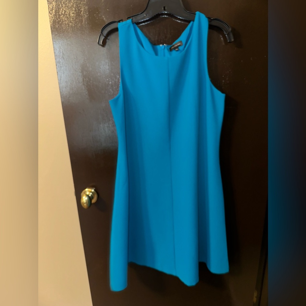 Pool blue sleeveless dress